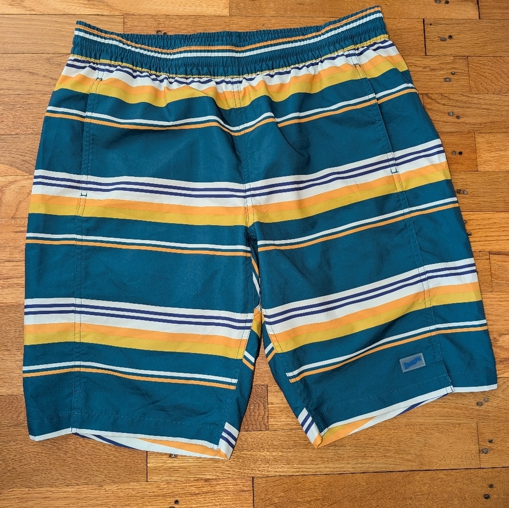 Duluth Men's Striped Swim Trunks